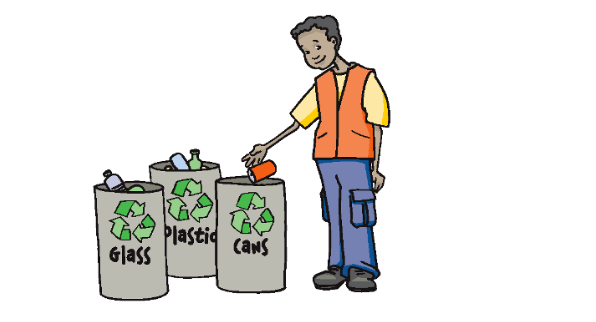 Chu trình phân loại rác thải .