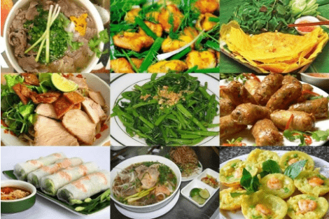 Món ăn Việt Nam vô cùng phong phú